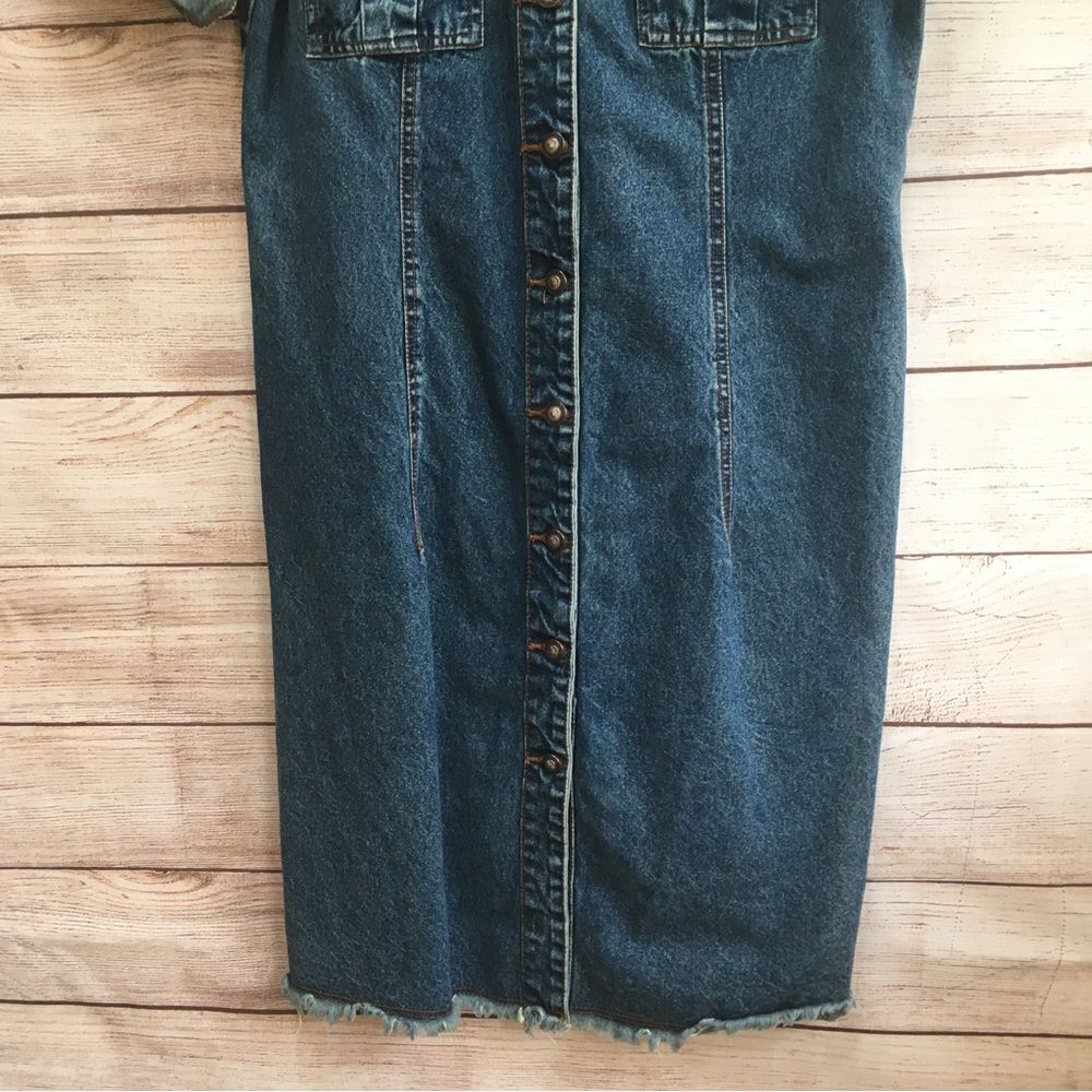 FADED GLORY DENIM BUTTON FRONT DRESS‎ - Picture 3 of 5